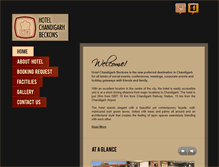 Tablet Screenshot of hotelchandigarhbeckons.com